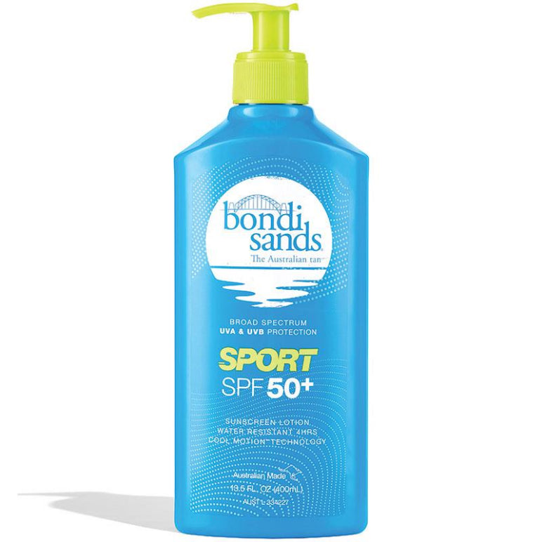 Bondi Sands Sport SPF 50+ Sunscreen Lotion 400ml front image on Livehealthy HK imported from Australia