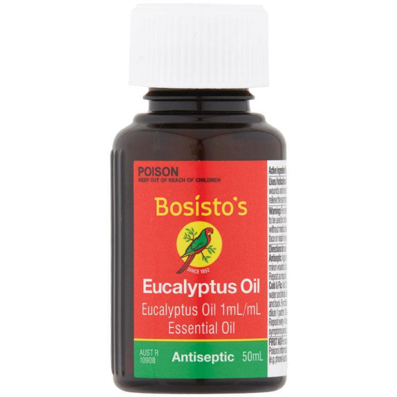 Bosistos Eucalyptus Oil 50ml front image on Livehealthy HK imported from Australia