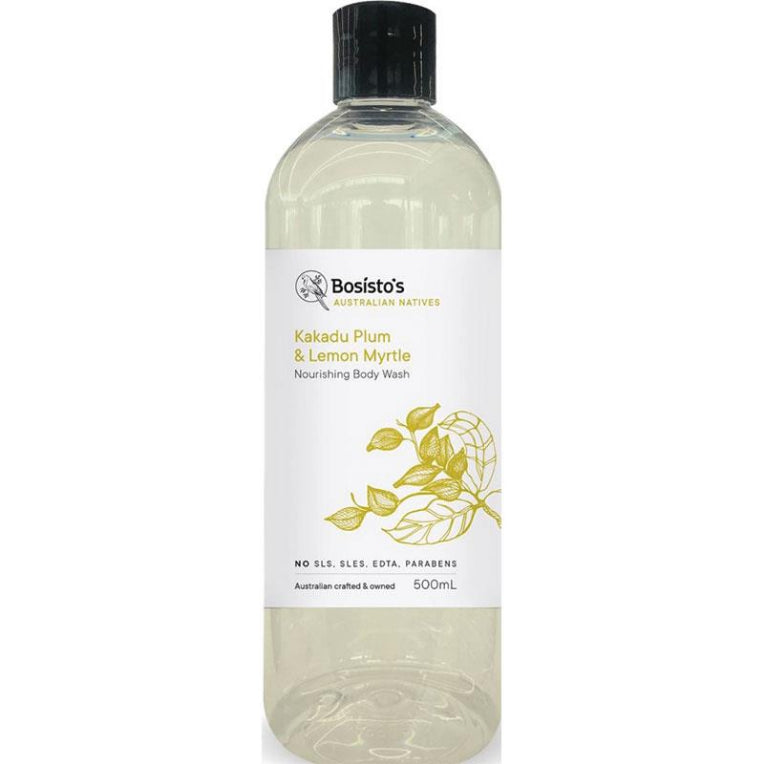 Bosistos Kakadu Plum & Lemon Myrtle Body Wash 500ml front image on Livehealthy HK imported from Australia