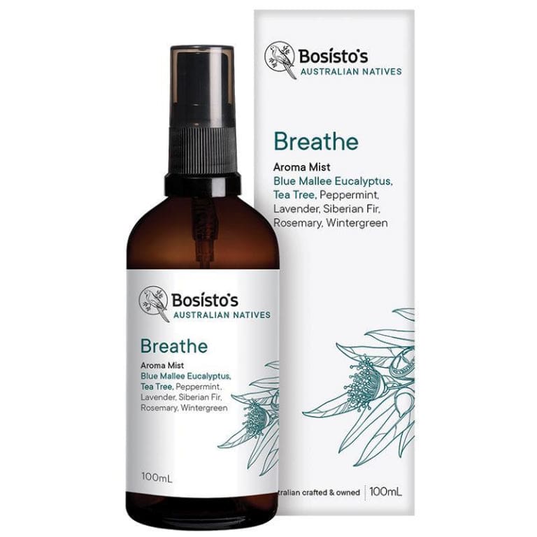 Bosistos Native Breathe Aroma Mist 100ml front image on Livehealthy HK imported from Australia