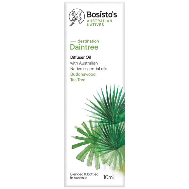 Bosistos Native Destination Daintree Essential Oil 10ml front image on Livehealthy HK imported from Australia