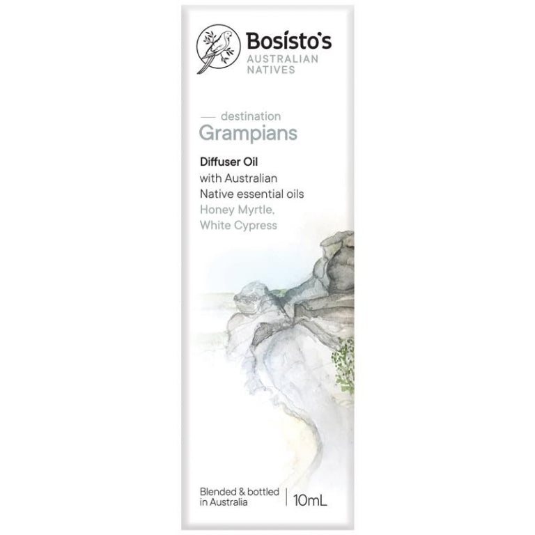 Bosistos Native Destination Grampians Essential Oil 10ml front image on Livehealthy HK imported from Australia