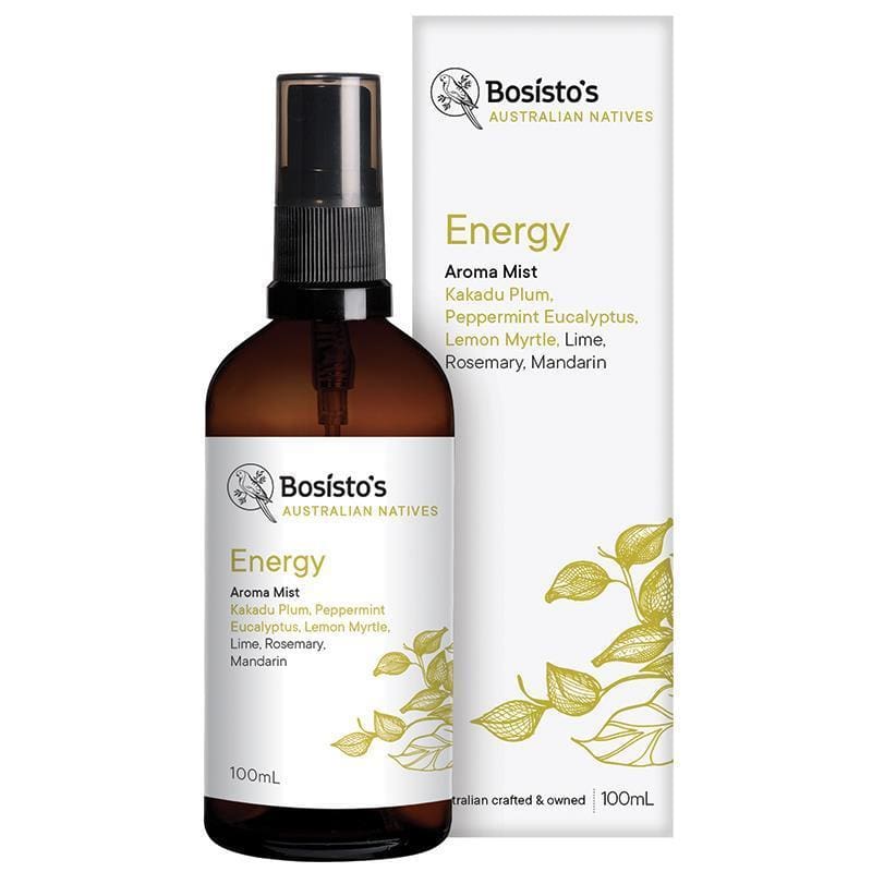 Bosistos Native Energy Aroma Mist 100ml front image on Livehealthy HK imported from Australia