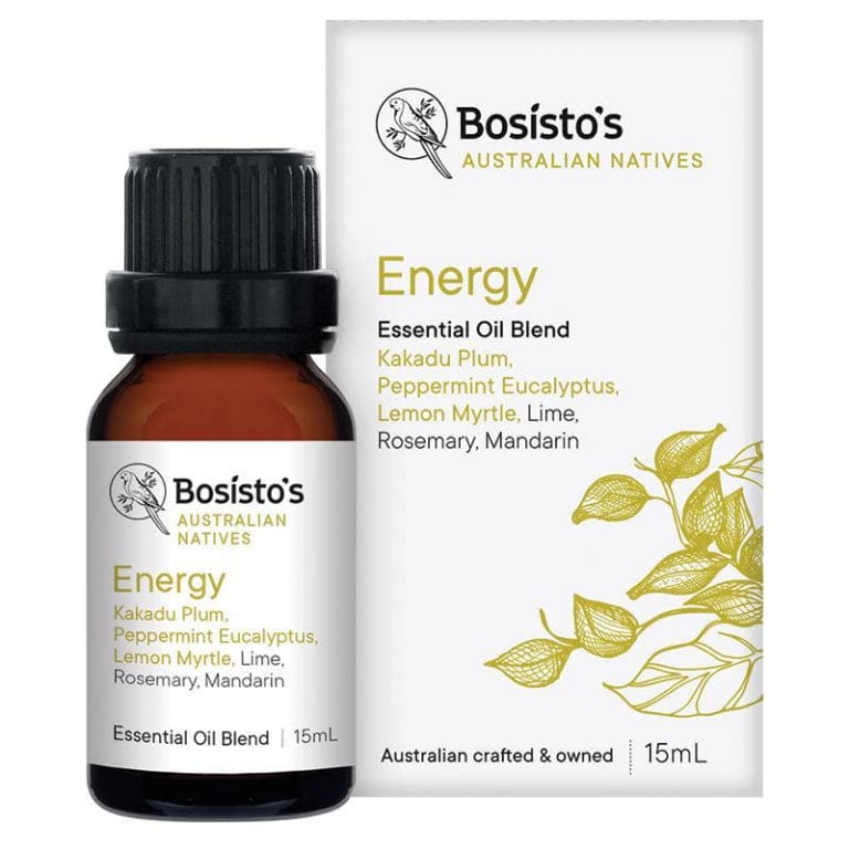 Bosistos Native Energy Oil 15ml front image on Livehealthy HK imported from Australia