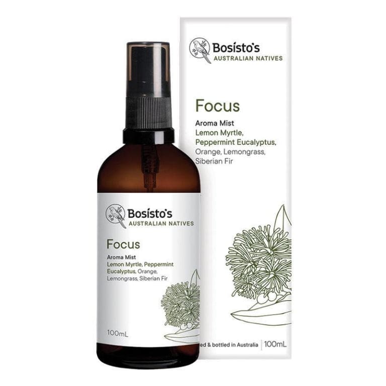 Bosistos Native Focus Aroma Mist 100ml front image on Livehealthy HK imported from Australia