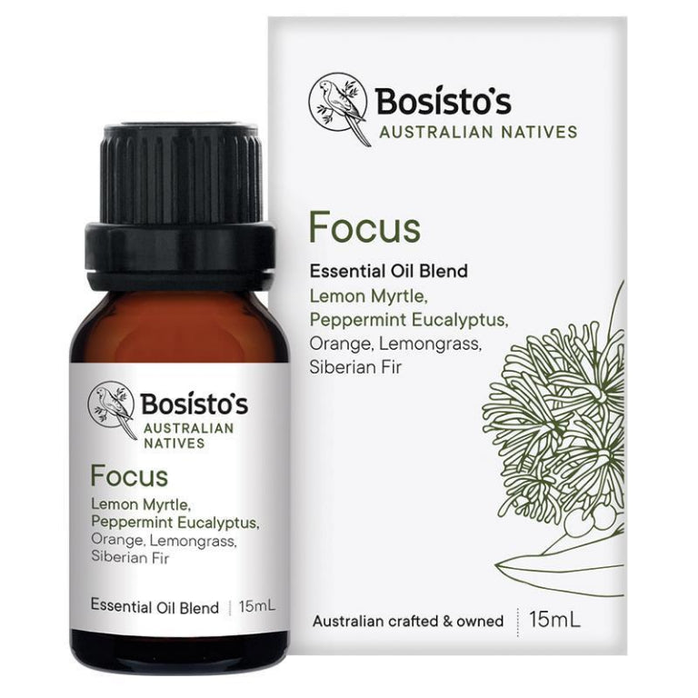 Bosistos Native Focus Oil 15ml front image on Livehealthy HK imported from Australia