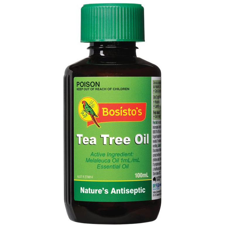 Bosistos Tea Tree Oil 100mL front image on Livehealthy HK imported from Australia