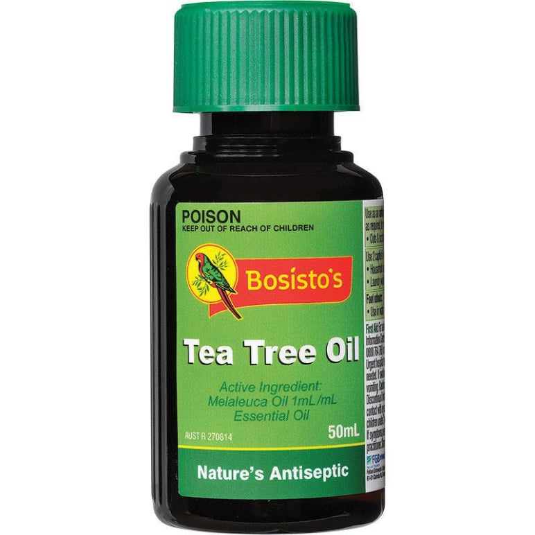 Bosistos Tea Tree Oil 50mL front image on Livehealthy HK imported from Australia