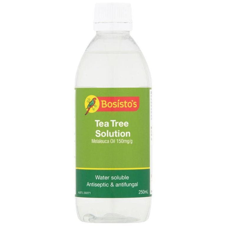 Bosistos Tea Tree Solution 250ml front image on Livehealthy HK imported from Australia