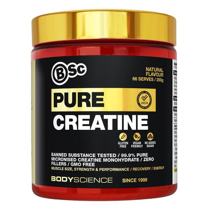 BSc Pure Creatine 200g front image on Livehealthy HK imported from Australia