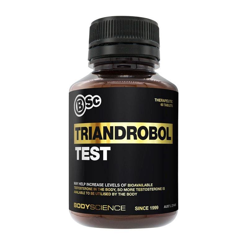 BSc Triandrobol Test Alpha Series 60 Tablets front image on Livehealthy HK imported from Australia