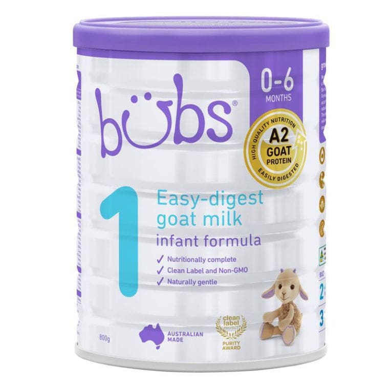 Bubs Goat Infant Formula 800g front image on Livehealthy HK imported from Australia