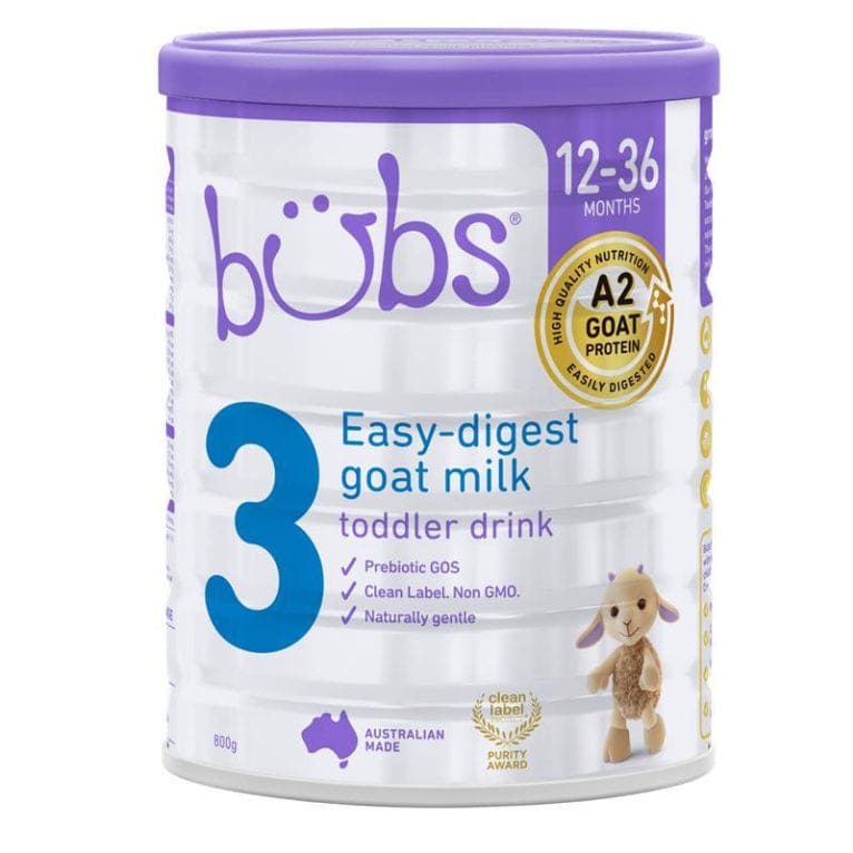 Bubs Goat Toddler Formula 800g front image on Livehealthy HK imported from Australia