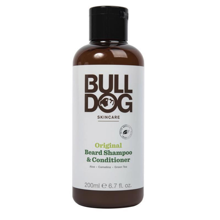 Bulldog Skincare for Men Original Beard Shampoo & Conditioner 200ml front image on Livehealthy HK imported from Australia
