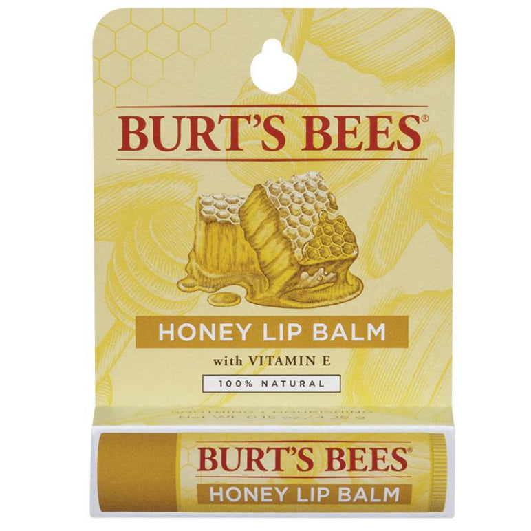 Burts Bees Lip Balm Honey 4.25g front image on Livehealthy HK imported from Australia