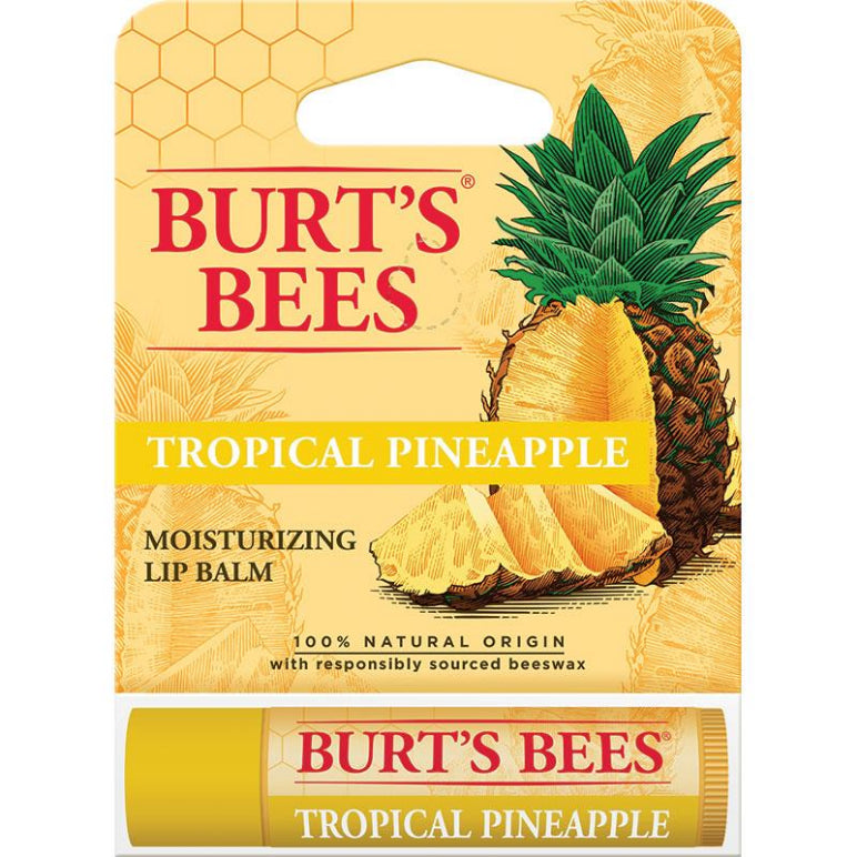 Burts Bees Lip Balm Pineapple 4.25g front image on Livehealthy HK imported from Australia
