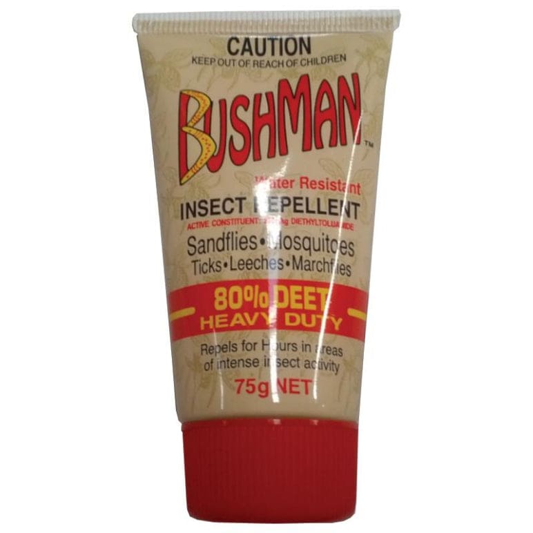 Bushman Heavy Duty 80% Deet Insect Repellent 75g front image on Livehealthy HK imported from Australia