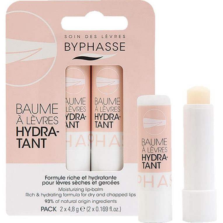 Byphasse Moisturizing Lip Balm 2 Pack front image on Livehealthy HK imported from Australia