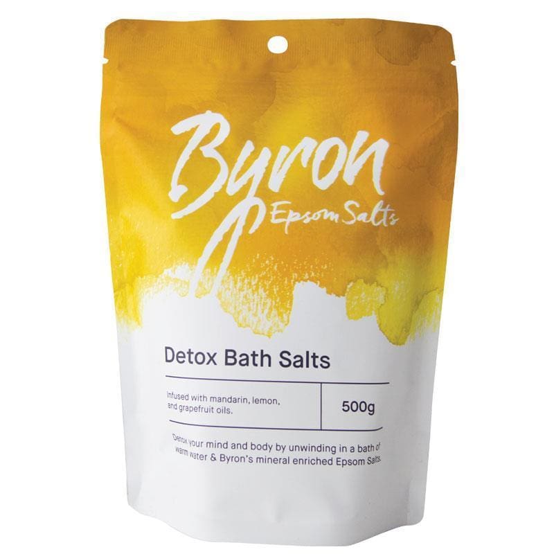 Byron Bath Salts Detox 500g front image on Livehealthy HK imported from Australia