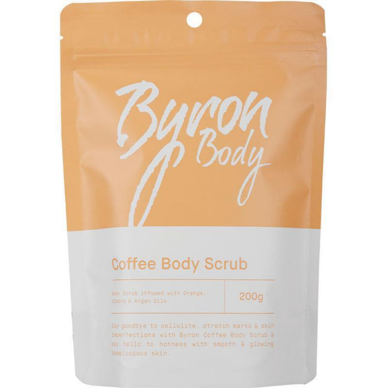 Byron Coffee Body Scrub 200g front image on Livehealthy HK imported from Australia