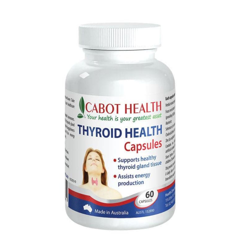Cabot Health Thyroid Health 60 Capsules front image on Livehealthy HK imported from Australia