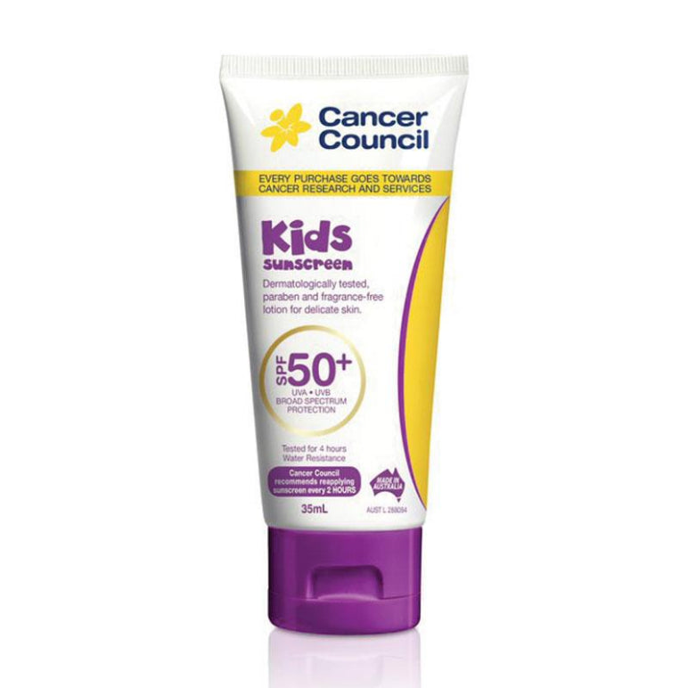 Cancer Council SPF 50+ Kids 35ml Tube front image on Livehealthy HK imported from Australia