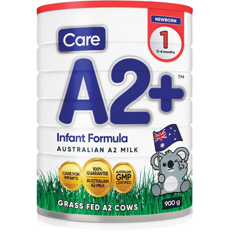 Care A2 Plus Stage 1 Infant Formula 900g front image on Livehealthy HK imported from Australia