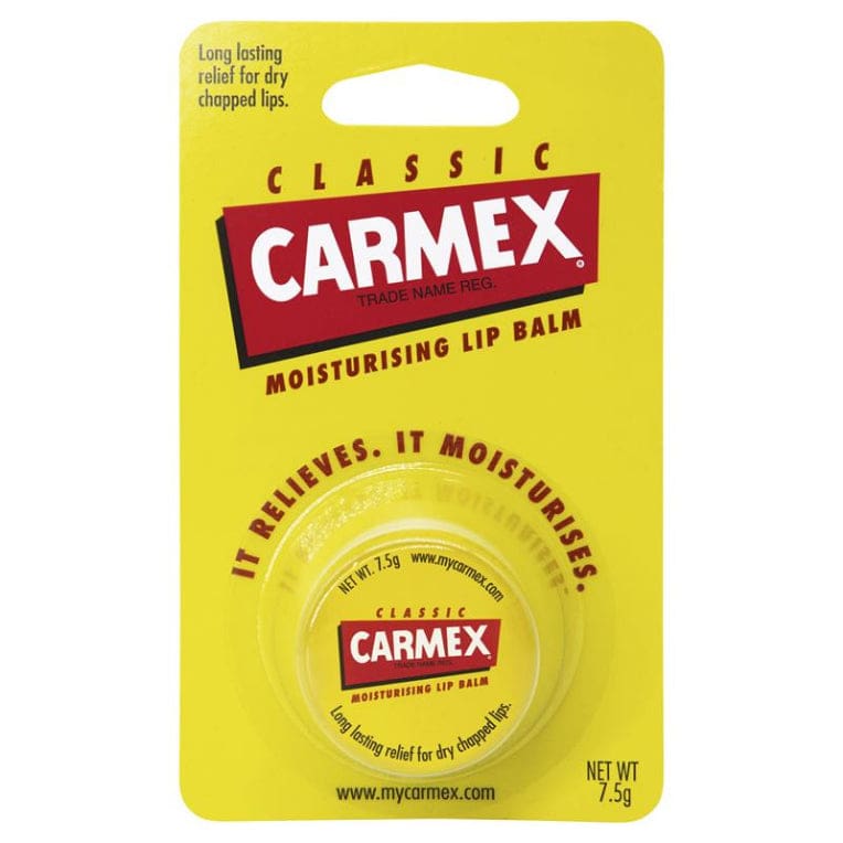 Carmex Lip Balm Jar 7.5g front image on Livehealthy HK imported from Australia