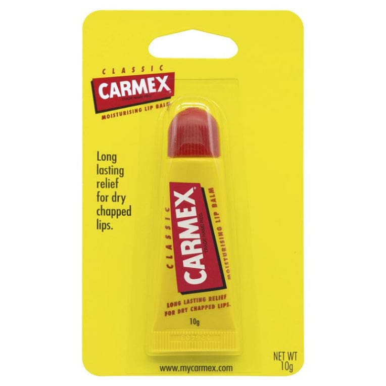 Carmex Lip Balm Original Squeeze Tube 10g front image on Livehealthy HK imported from Australia