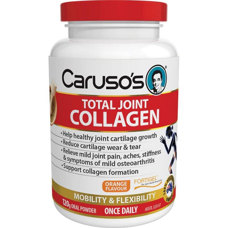 Carusos Total Joint Collagen 120 grams front image on Livehealthy HK imported from Australia