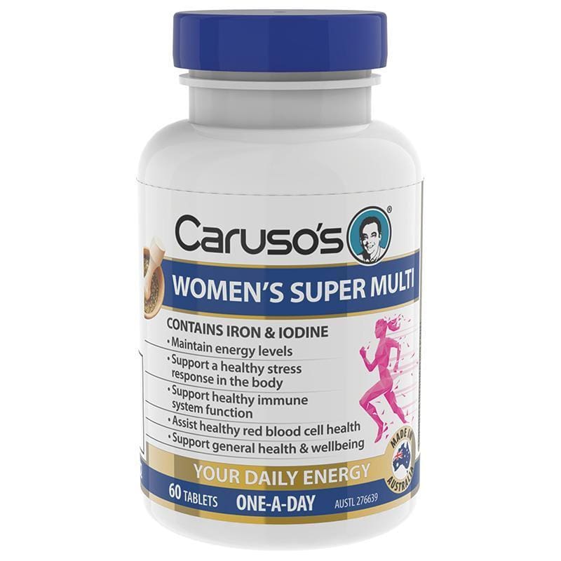 Carusos Ultra Max Womens Super Multi 60 Tablets front image on Livehealthy HK imported from Australia