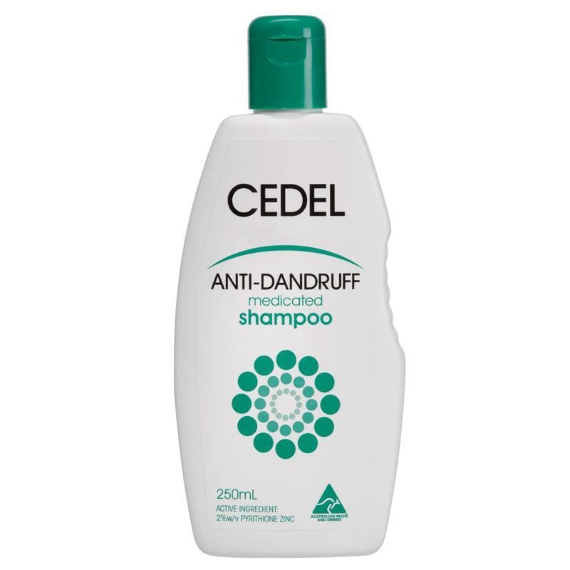 Cedel Anti Dandruff Medicated Shampoo 250ml front image on Livehealthy HK imported from Australia