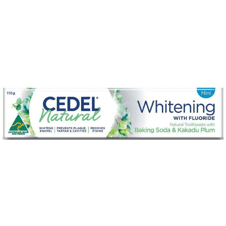 Cedel Toothpaste Natural Whitening 110g front image on Livehealthy HK imported from Australia