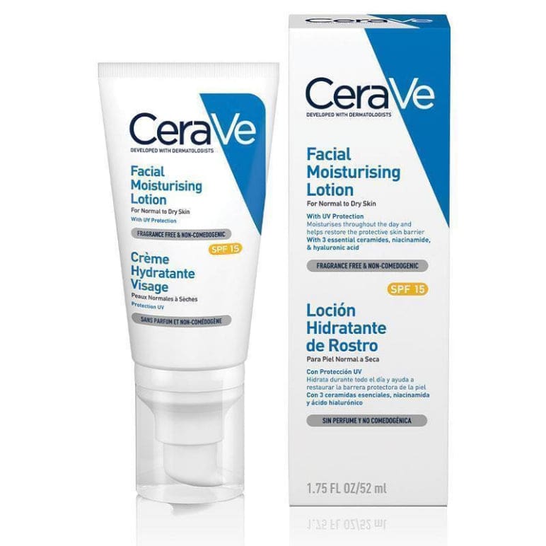 CeraVe Facial Moisturising Lotion SPF 15 52ml front image on Livehealthy HK imported from Australia
