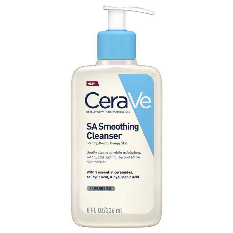 CeraVe SA Smoothing Cleanser 236ml front image on Livehealthy HK imported from Australia