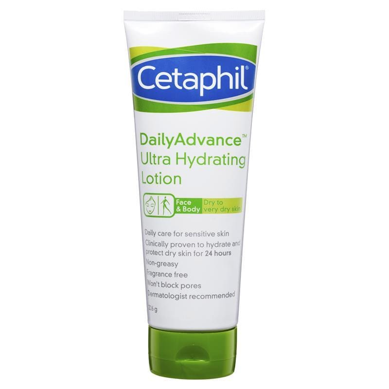 Cetaphil Daily Advance Ultra Hydrating Lotion 226g front image on Livehealthy HK imported from Australia