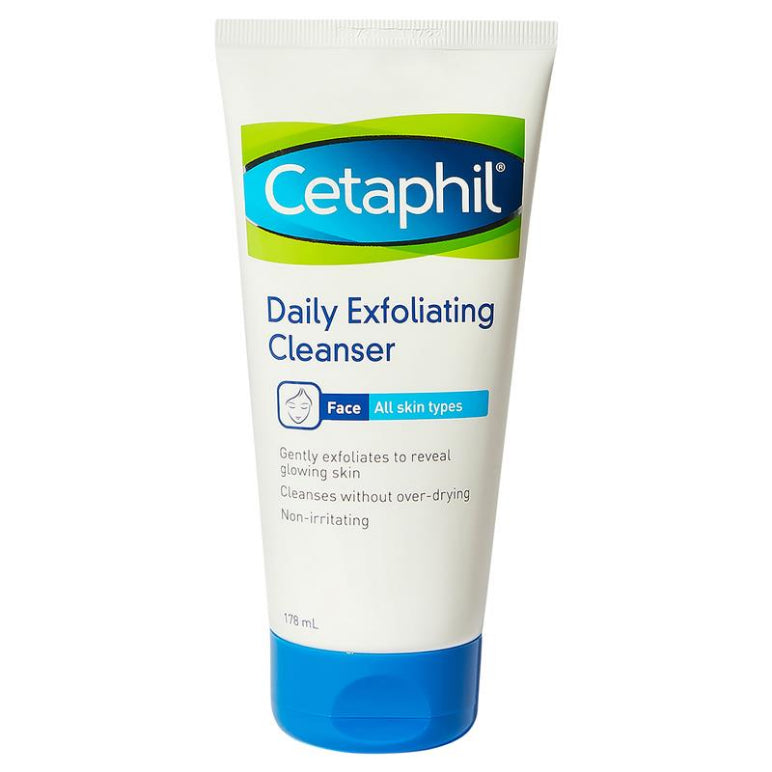 Cetaphil Face Daily Exfoliating Cleanser 178ml front image on Livehealthy HK imported from Australia