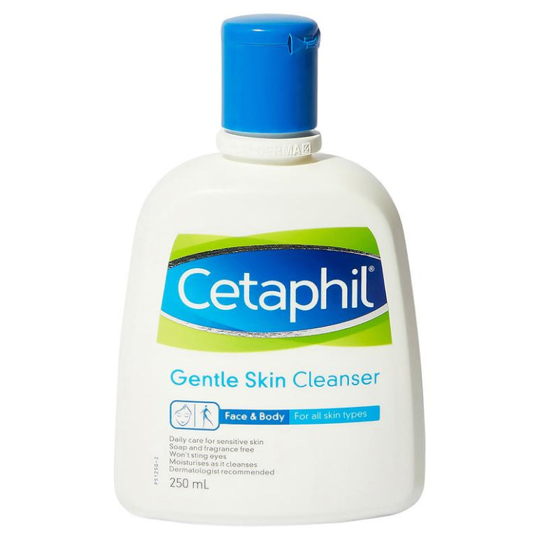 Cetaphil Gentle Skin Cleanser for Face & Body 250mL front image on Livehealthy HK imported from Australia