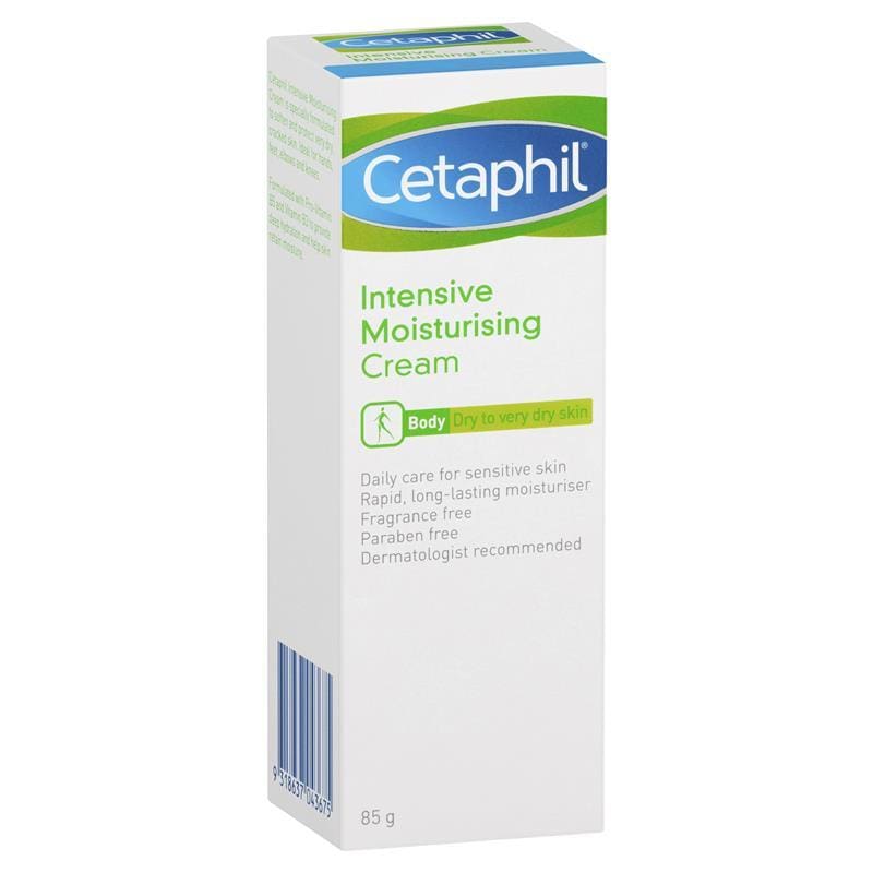 Cetaphil Intensive Moisturising Cream 85g front image on Livehealthy HK imported from Australia