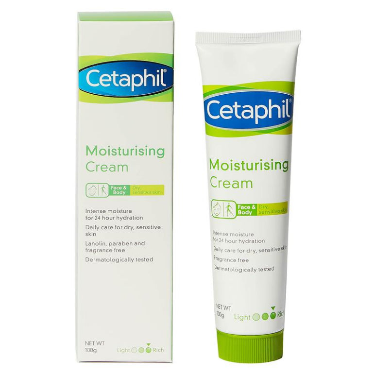 Cetaphil Moisture Cream 100g front image on Livehealthy HK imported from Australia