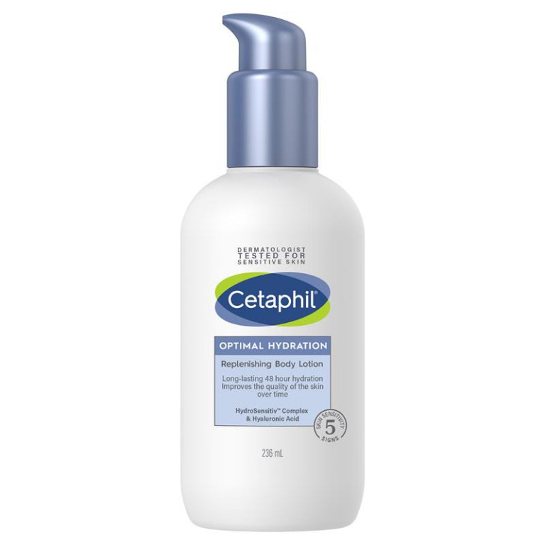 Cetaphil Optimal Hydration Body Lotion 236ml front image on Livehealthy HK imported from Australia