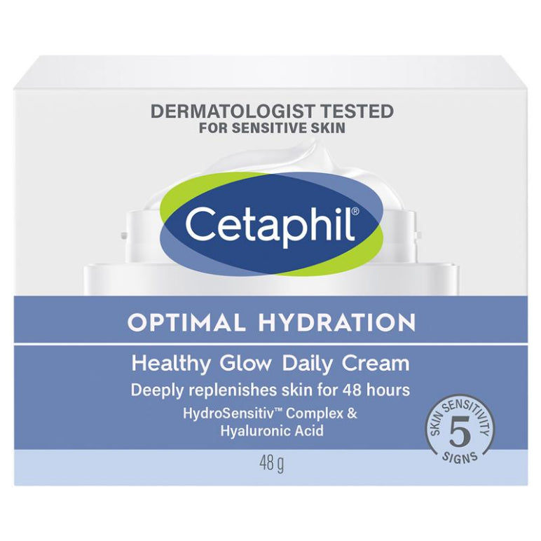 Cetaphil Optimal Hydration Healthy Glow Daily Cream 48g front image on Livehealthy HK imported from Australia