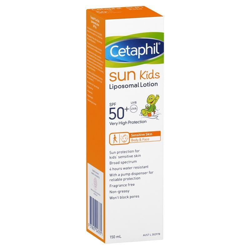 Cetaphil Sun SPF 50+ Kids Lotion 150ml front image on Livehealthy HK imported from Australia