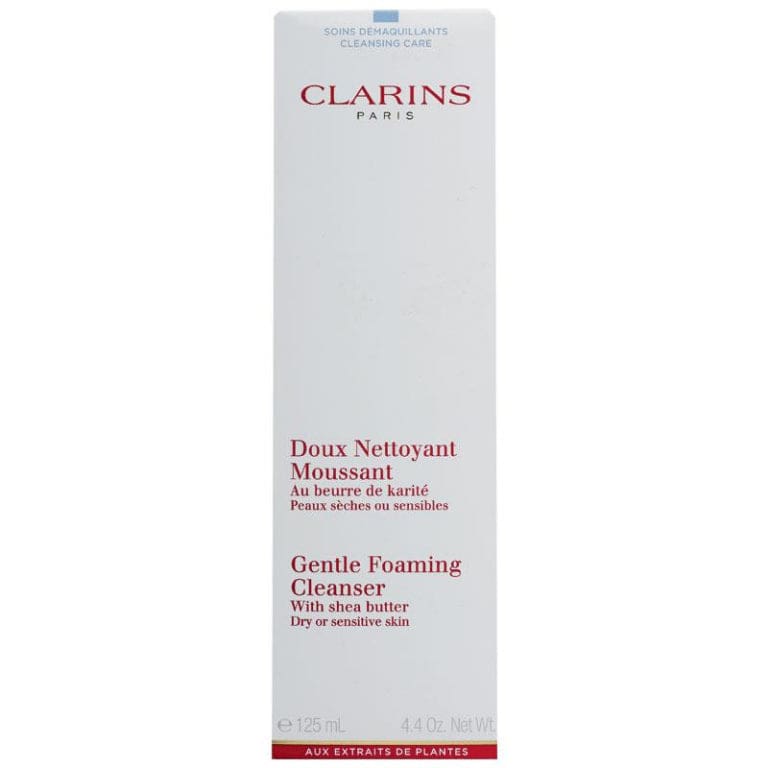Clarins Gentle Foaming Cleanser Dry/Sensitive Skin 125ml front image on Livehealthy HK imported from Australia
