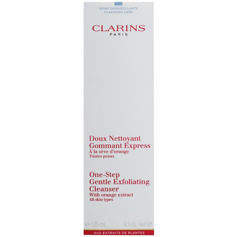 Clarins One Step Exfoliating Cleanser With Orange Extract All Skin Types 125ml front image on Livehealthy HK imported from Australia