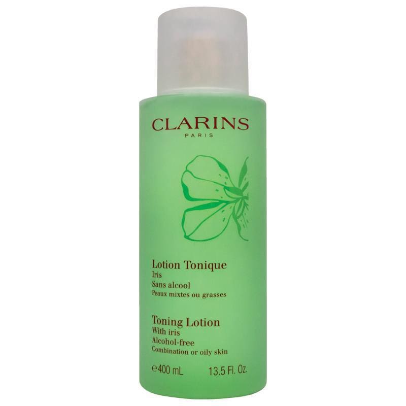 Clarins Toning Lotion With Iris Combination Oily Skin Limited Edition 400ml front image on Livehealthy HK imported from Australia
