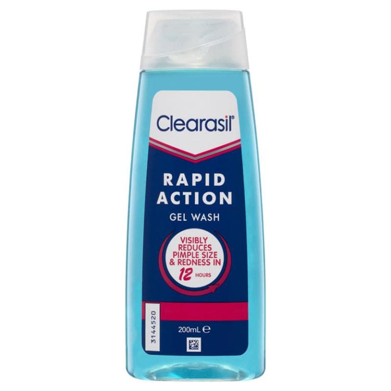 Clearasil Ultra Rapid Action Gel Face Wash 200 ml front image on Livehealthy HK imported from Australia