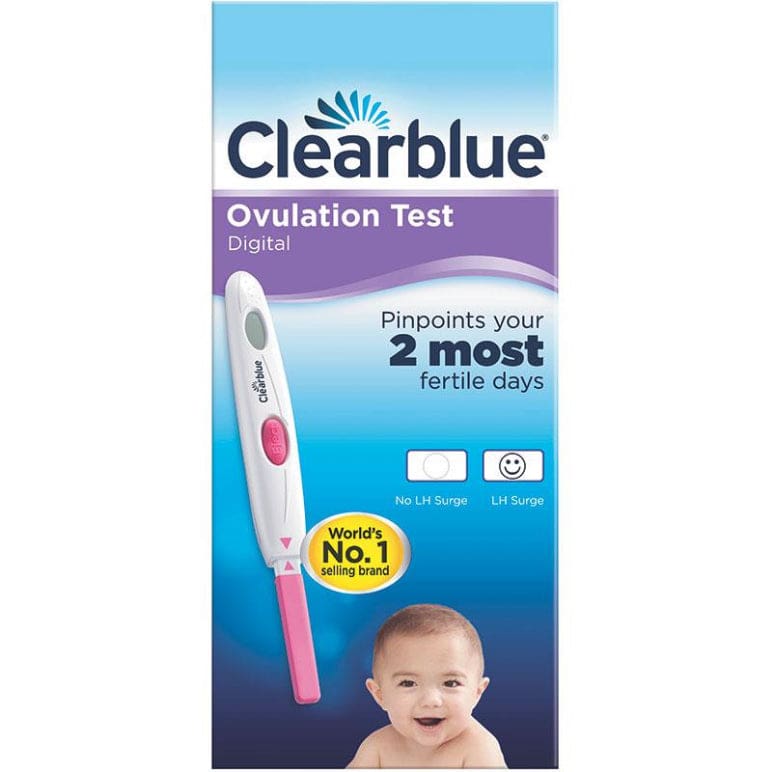 Clearblue Digital Ovulation Test 10 Pack front image on Livehealthy HK imported from Australia