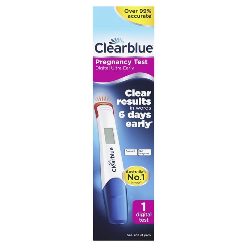 Clearblue Digital Ultra Early Pregnancy Test 1 Test front image on Livehealthy HK imported from Australia