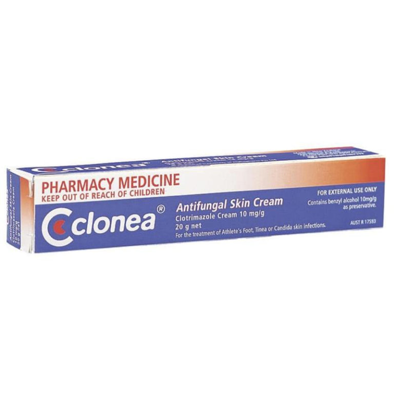 Clonea Antifungal Skin Cream 20g front image on Livehealthy HK imported from Australia